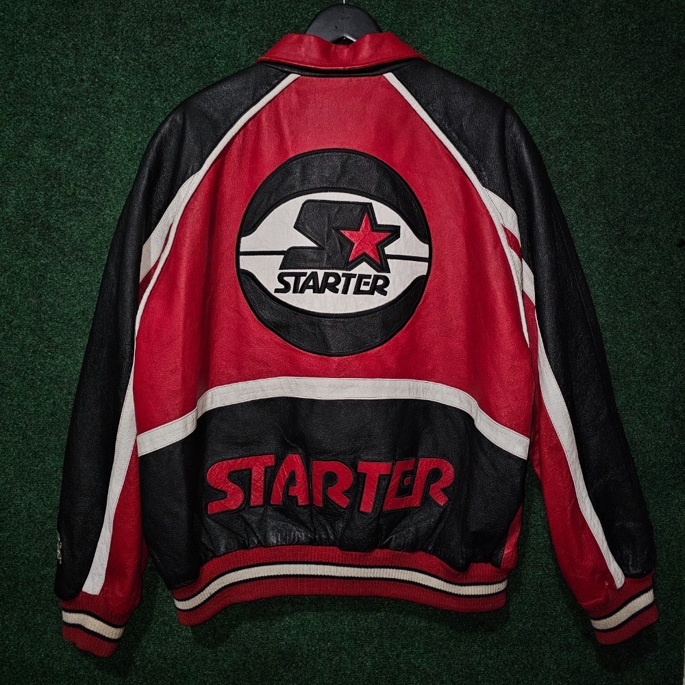 Vintage 90s Starter Leather Jacket